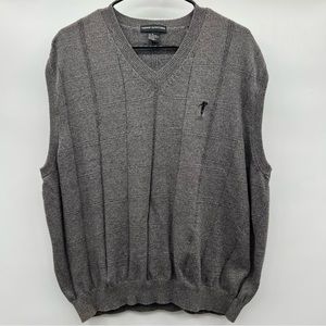 Fairway outfitters grey sweater vest mens size XL.